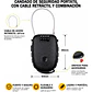 Candado Con Cable De Seguridad Clave De 4 Dígitos Retractil - Miniatura 2
