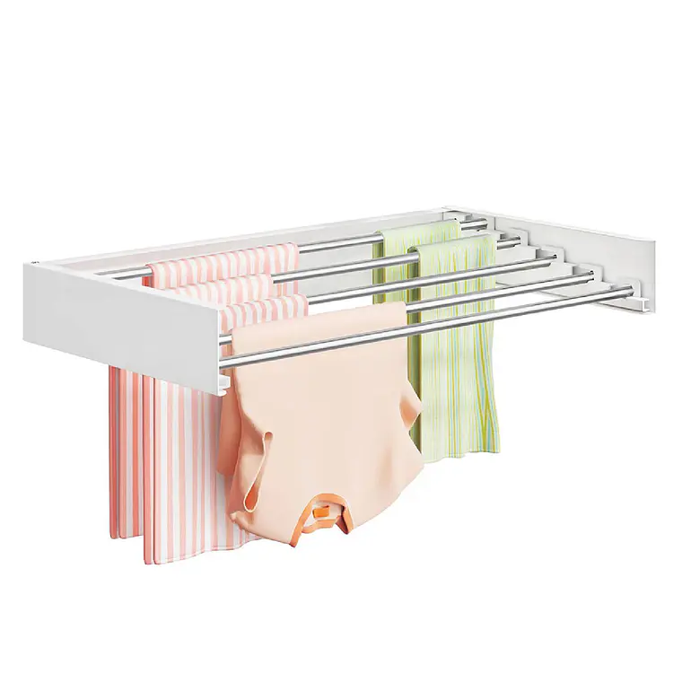 Tendedero Ropa Plegable De Pared Oculto 80 X 40 Cms 1