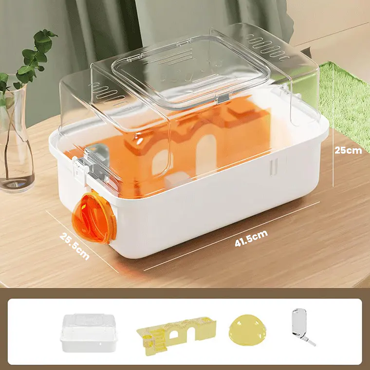 Jaula Premium De Acrílico Para Hámster, Cuy, Erizo, Mascotas 4