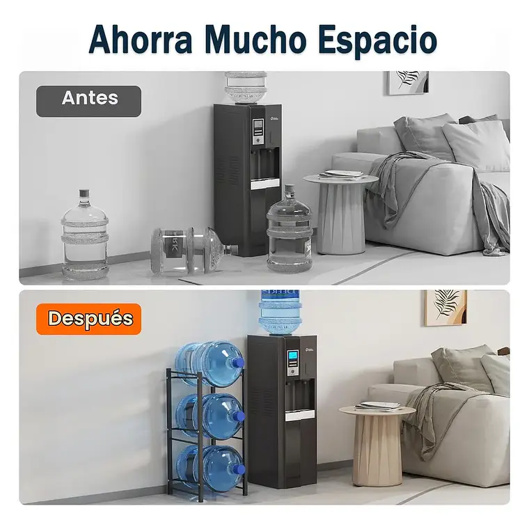 Organizador Estante Rack 3 Botellones Bidones Agua 20 Litros 3