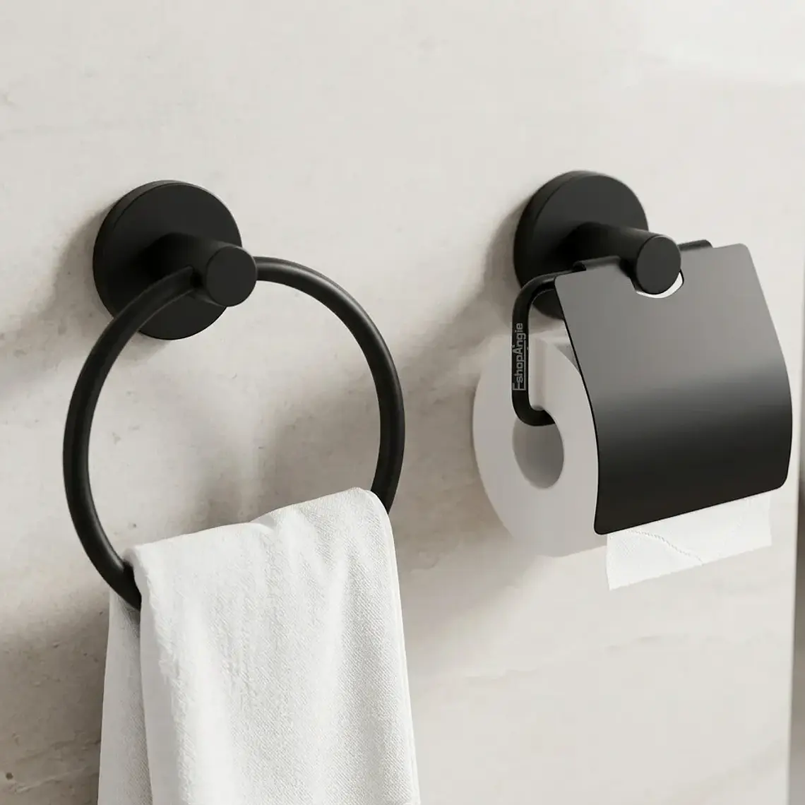 Set De Baño 7 Accesorios De Acero Inoxidable Toallero 4