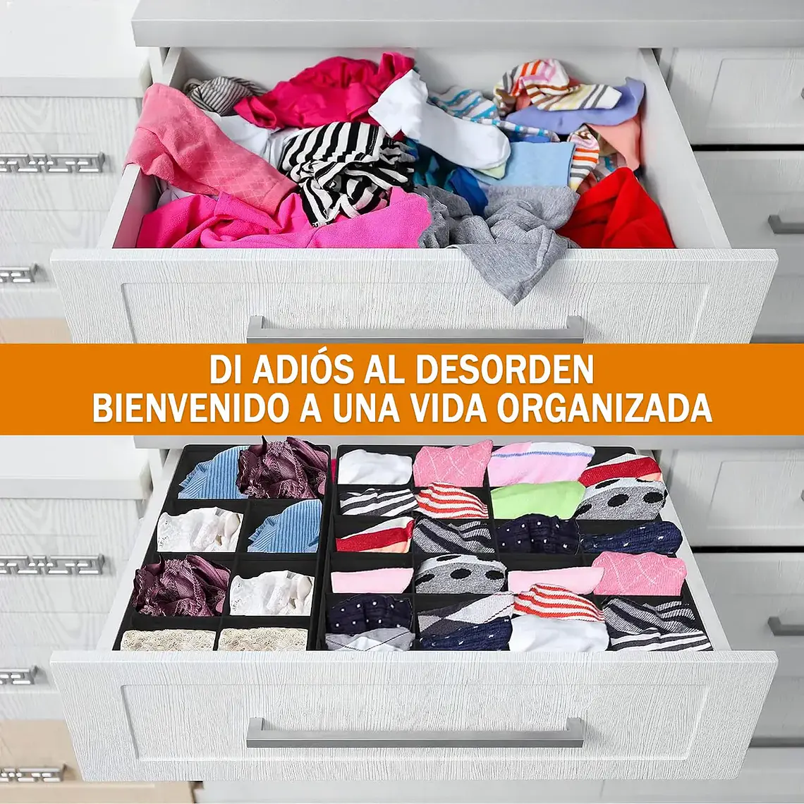 Set De Organizadores De Cajones Ropa Interior Plegable X4 5