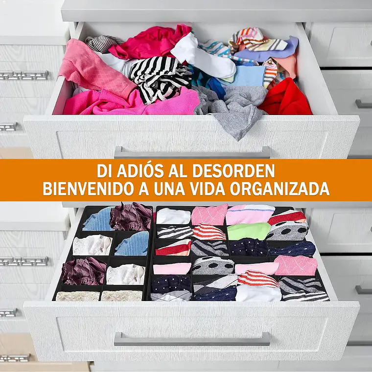 Set De Organizadores De Cajones Ropa Interior Plegable X4 5