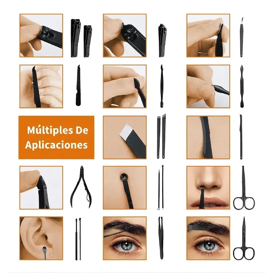 Set 36 Piezas Manicure Y Pedicure Profesional Estuche Uñas 3