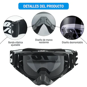 Antiparra Moto Antiparras Bicicleta Motocross Mascara Moto