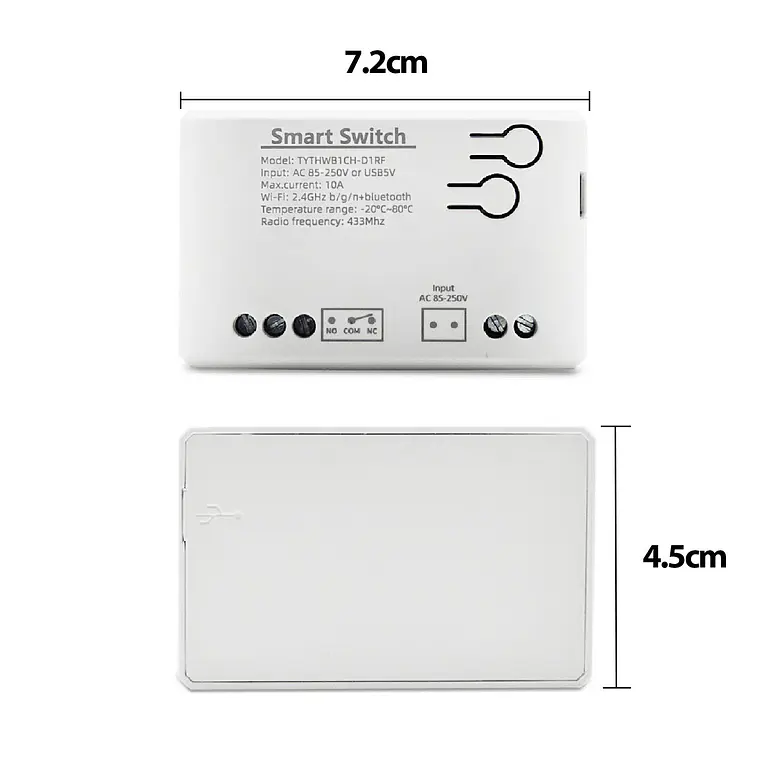 Interruptor Inteligente Wifi + Rf- Rele Tuya Smart 85 A 250v 4