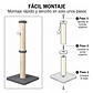 Rascador Para Gatos Torre Poste Con Juguete 73cm Yute - Miniatura 2