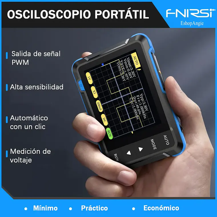Osciloscopio Dso152 Digital Portatil De Mano 1000mah 3
