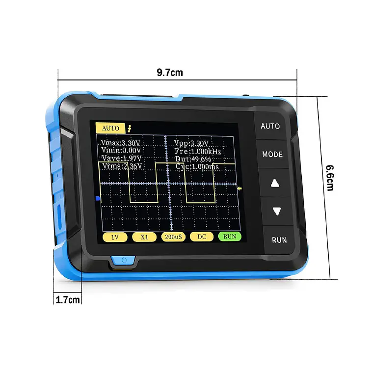 Osciloscopio Dso152 Digital Portatil De Mano 1000mah 10