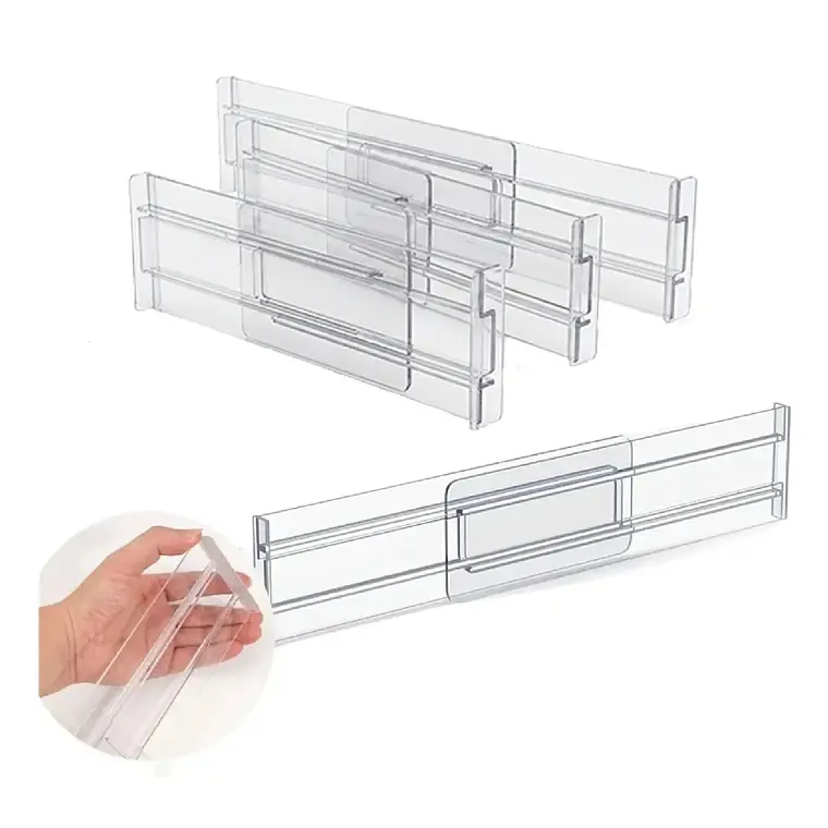 4pzs Separadores De Cajones Organizador Ajustable 27-52cm 1