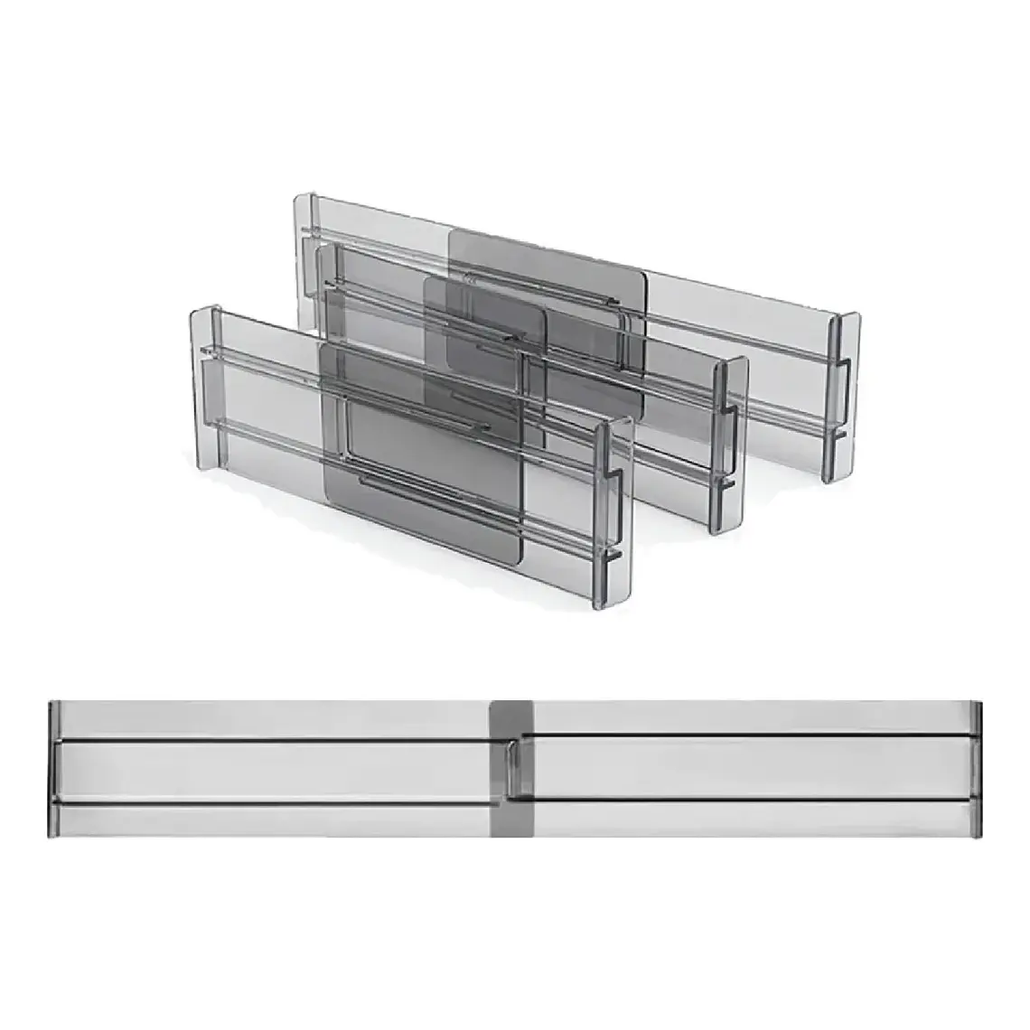 4pzs Separadores De Cajones Organizador Ajustable 27-52cm 2