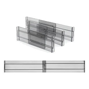 4pzs Separadores De Cajones Organizador Ajustable 27-52cm