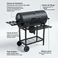 Parrilla A Carbón Móvil Con Termómetro Acero Inoxidable - Miniatura 2