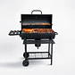 Parrilla A Carbón Móvil Con Termómetro Acero Inoxidable - Miniatura 1