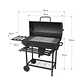 Parrilla A Carbón Móvil Con Termómetro Acero Inoxidable - Miniatura 6