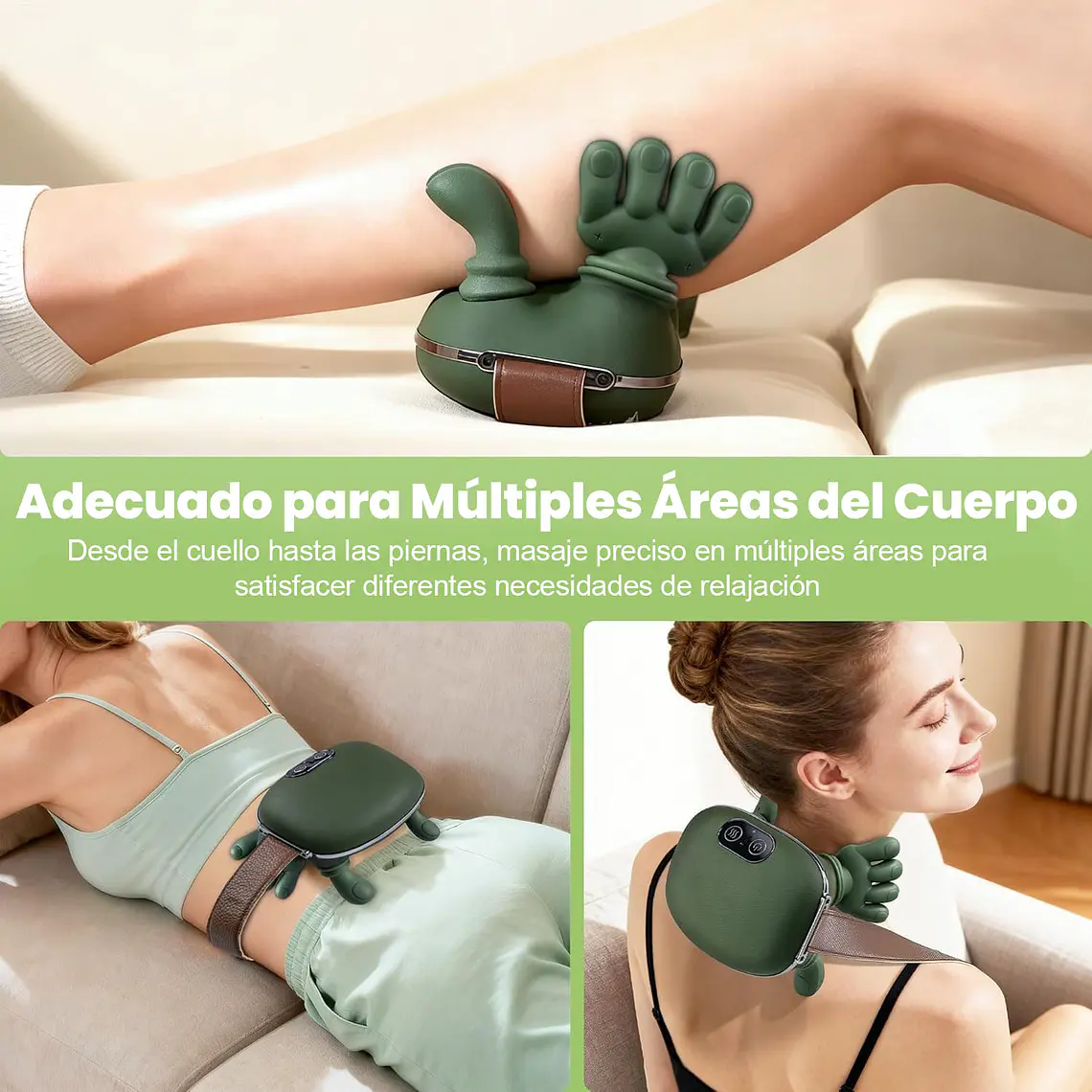Masajeador De Cuello Y Hombros Con Calor Recargable 4