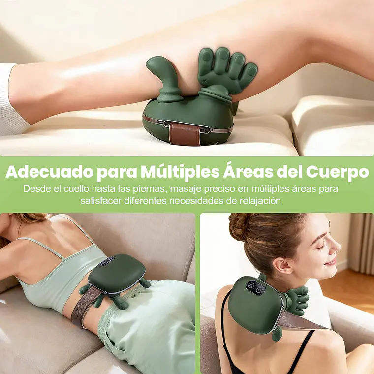 Masajeador De Cuello Y Hombros Con Calor Recargable 4
