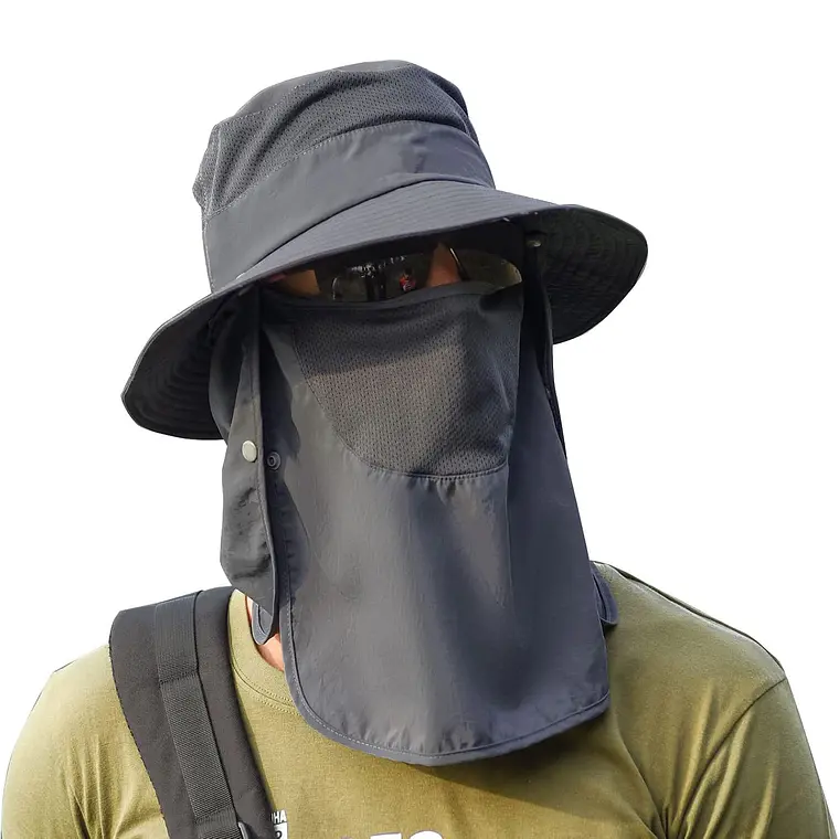 Sombrero Para El Sol Con Proteccion Para Cuello Y Cara 1