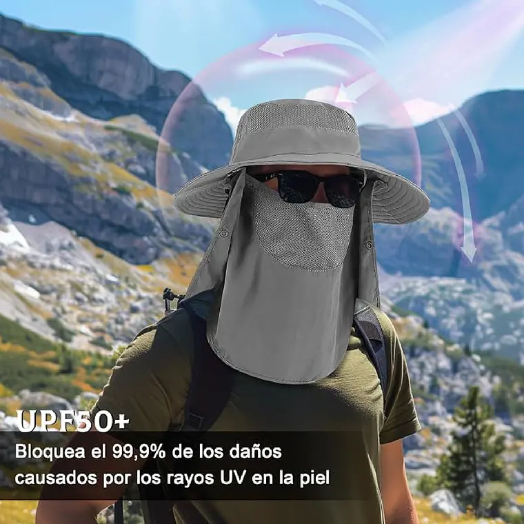 Sombrero Para El Sol Con Proteccion Para Cuello Y Cara 4