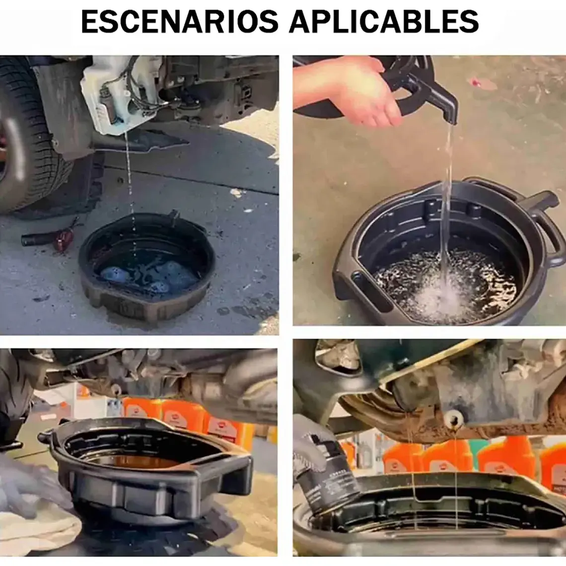 Bandeja Recolector De Aceite Y Fluidos Recipiente 15 Litros 5
