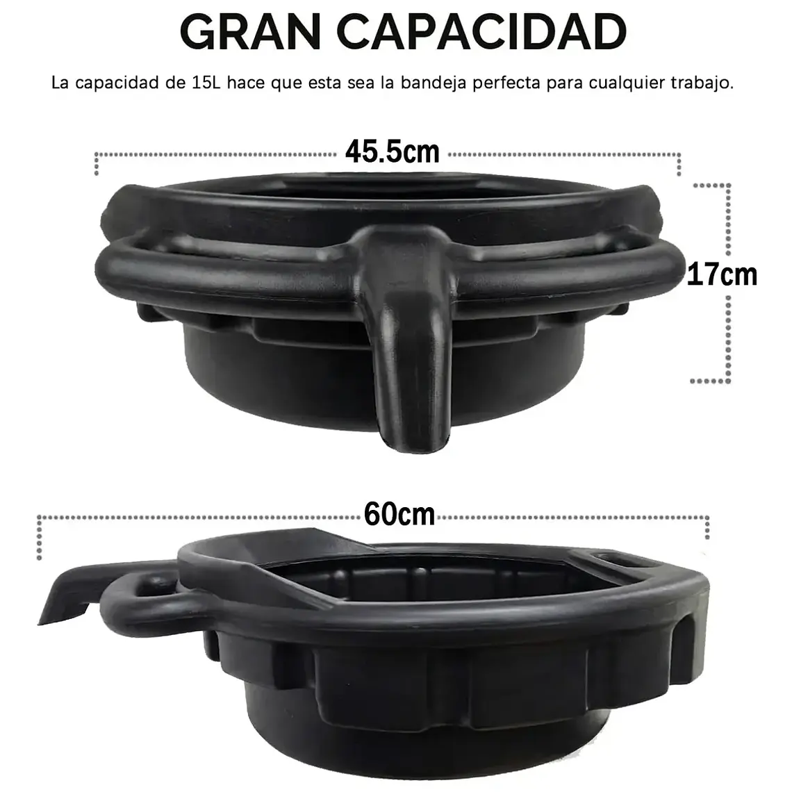 Bandeja Recolector De Aceite Y Fluidos Recipiente 15 Litros 7
