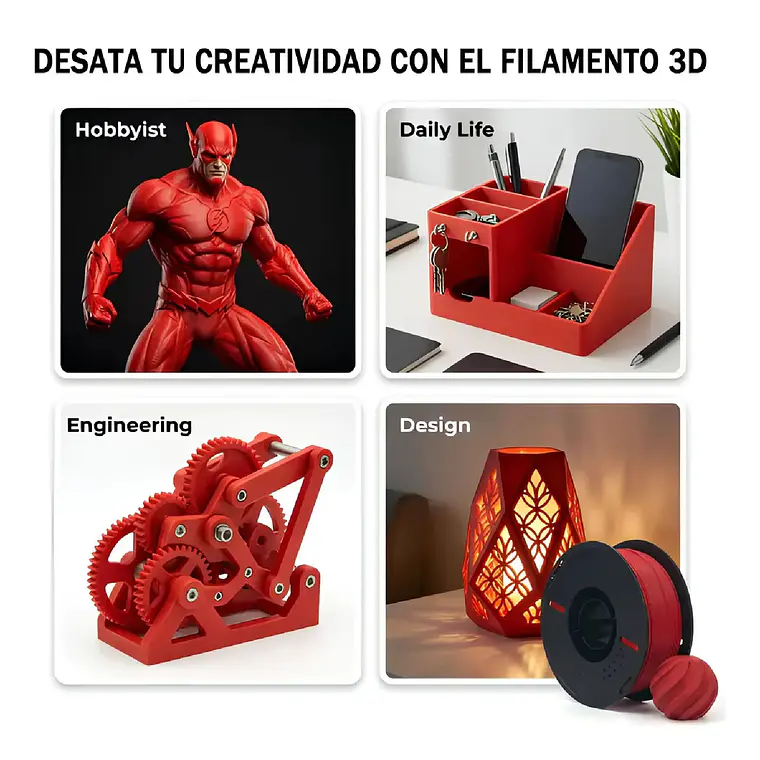 Filamento 3d Impresion Petg 1.75mm 1kg Alta Resistencia 11