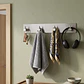 Perchero Colgador De Pared Acero Inoxidable 4 Ganchos - Miniatura 5