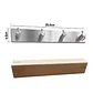Perchero Colgador De Pared Acero Inoxidable 4 Ganchos - Miniatura 7