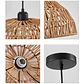 Lámpara Colgante De Techo Estilo Boho Ratán Decorativa - Miniatura 2