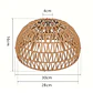 Lámpara Colgante De Techo Estilo Boho Ratán Decorativa - Miniatura 6