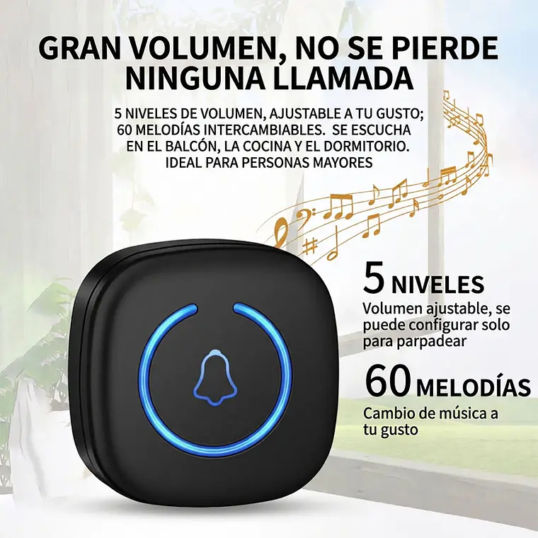 Alarma Y Botón De Llamada Inalámbrico Emergencia Cuidador 4