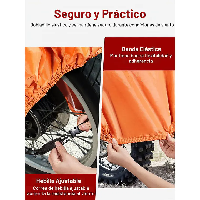 Funda Impermeable Para Motocicleta Resistente Al Polvo Y Uv 4