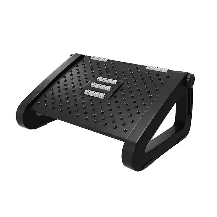 Reposapies Ergonomico Ajustable 6 Niveles Rodillos Masajes 1