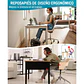 Reposapies Ergonomico Ajustable 6 Niveles Rodillos Masajes - Miniatura 2