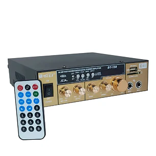 Amplificador Estéreo 2 Canales Bluetooth Usb Sd Mp3 Karaoke