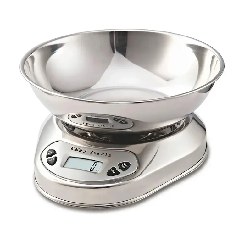 Balanza Acero Inoxidable Cocina Pesa Bandeja Hasta 5 Kg 1