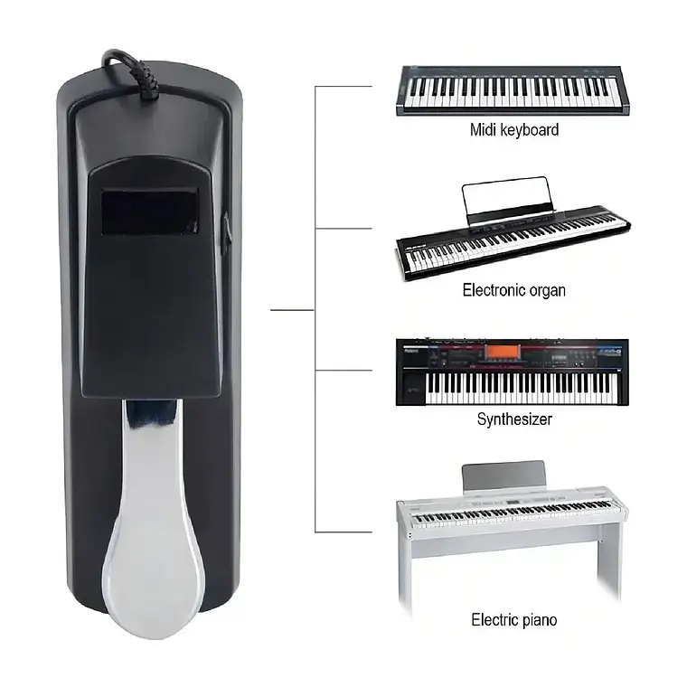 Pedal Sustain Universal Polaridad Pedales Piano 2