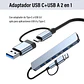 Hub 7 En 1 Adaptador Usb C Puertos Usb3.0/pd/usb-c Mac Pc - Miniatura 2