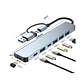 Hub 7 En 1 Adaptador Usb C Puertos Usb3.0/pd/usb-c Mac Pc - Miniatura 4
