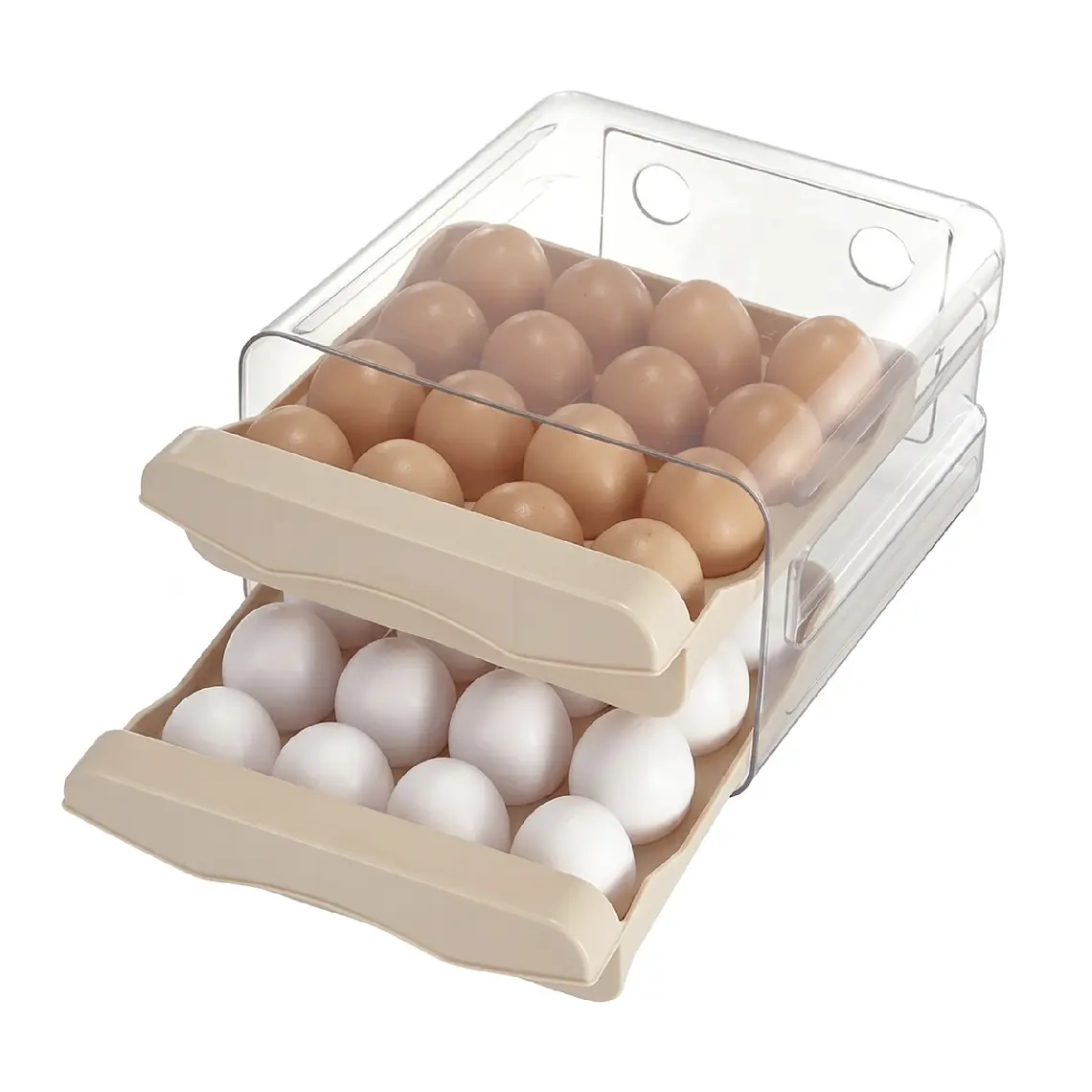 Organizador De Huevos Caja Para 32 Huevos 2 Niveles 1