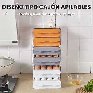 Organizador De Huevos Caja Para 32 Huevos 2 Niveles