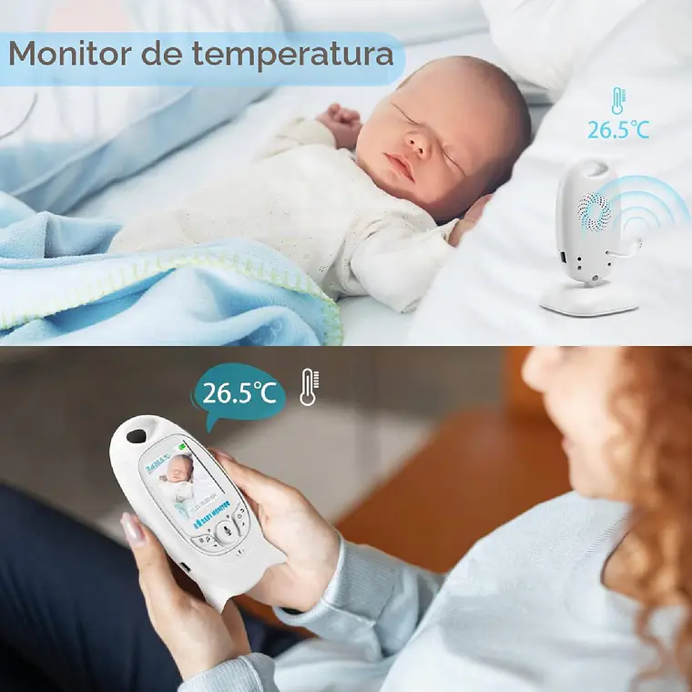 Camara Monitor Bebes Con Microfono Vision Nocturna 4