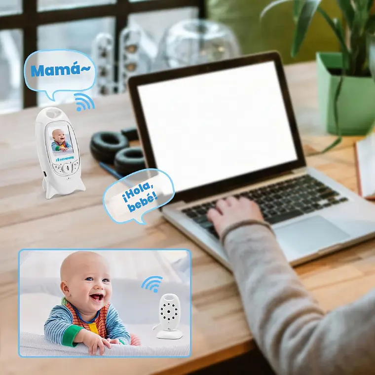 Camara Monitor Bebes Con Microfono Vision Nocturna 2