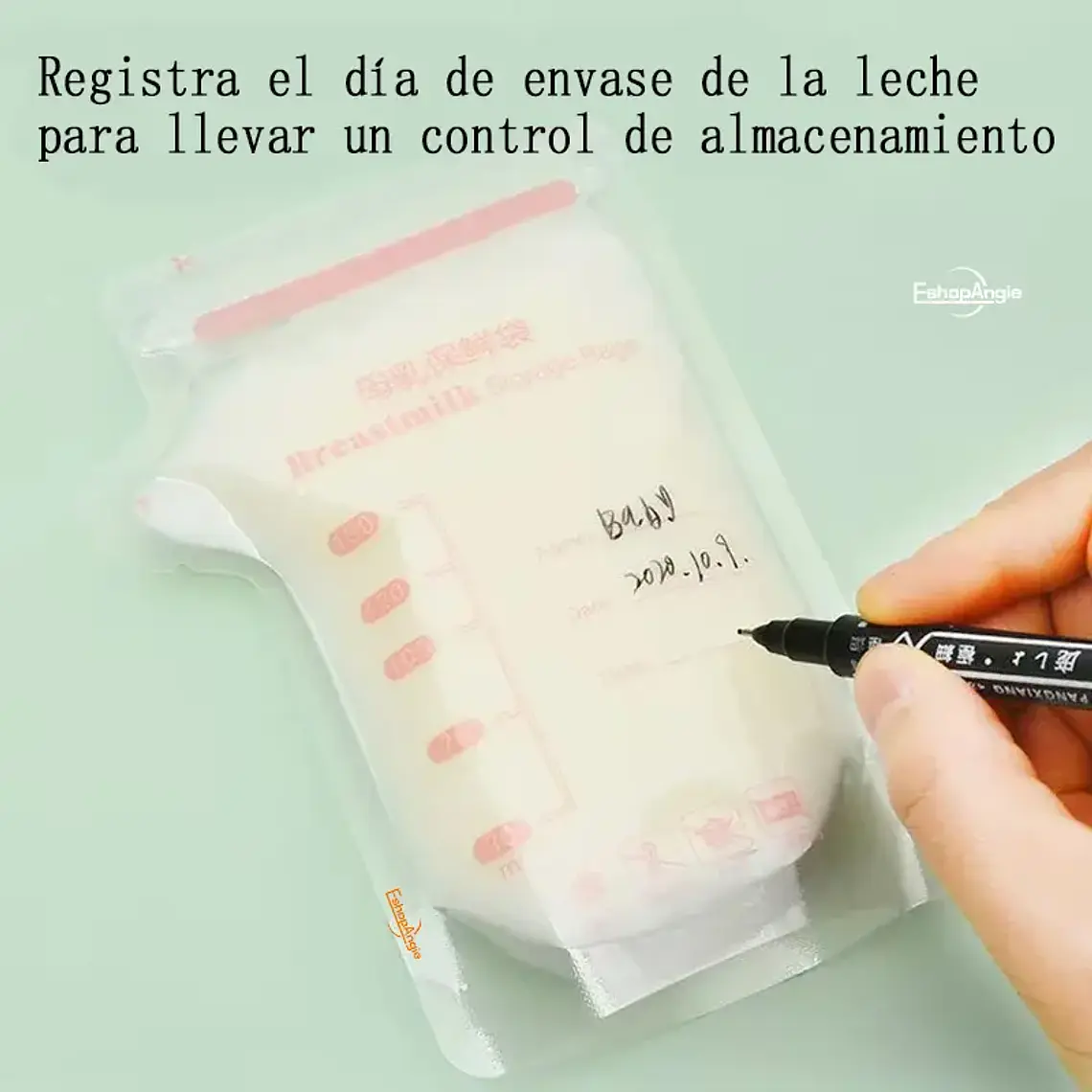 X30 Bolsas Para Leche Materna 250ml De Almacenamiento 4