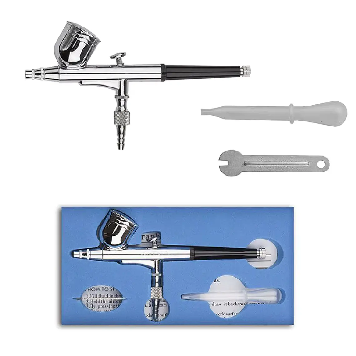 Kit Aerografo 0.3mm Aerografia Punta Aerógrafo Kit Pistola 1
