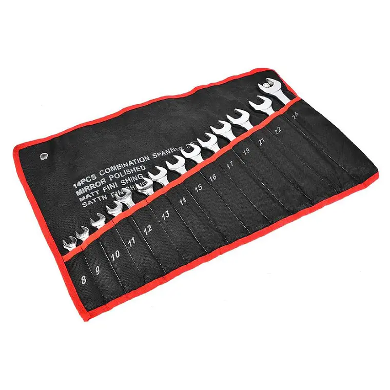 Juego De Llave Combinada Punta Corona 14 Pcs 1