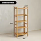 Organizador Estante De Bambu De 5 Niveles 35x23.5x125cm - Miniatura 4