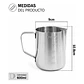 Jarra De Espuma Leche Barista Acero 600ml Pitcher Con Medida - Miniatura 5