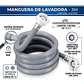 Manguera De Entrada De Agua Para Lavadora 3mts Universal 3/4 - Miniatura 2