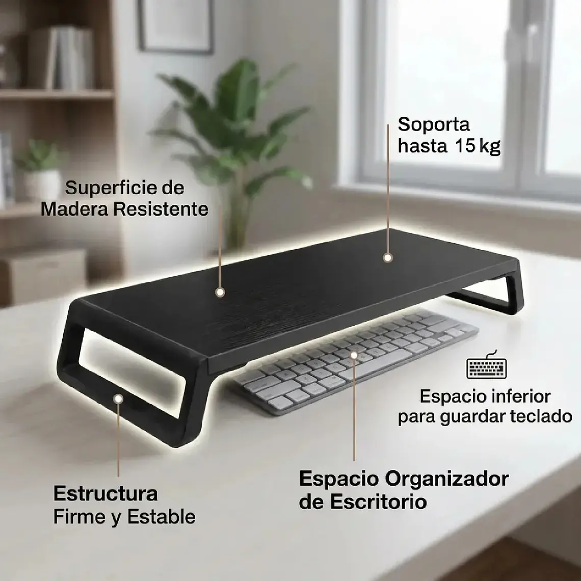 Base Mesa Soporte De Monitor Escritorio Elevador Notebook 4